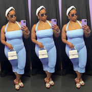 The “Kat Von D” Capri Set (Baby Blue)