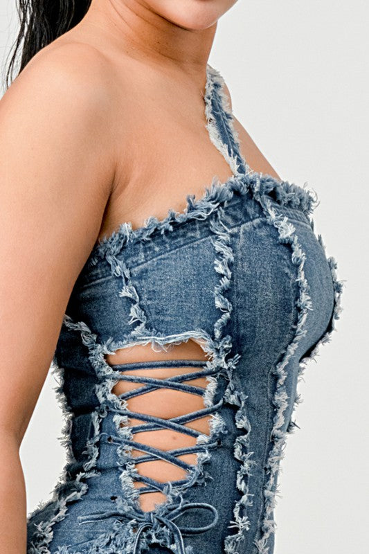 The DEJA VU Denim Dress