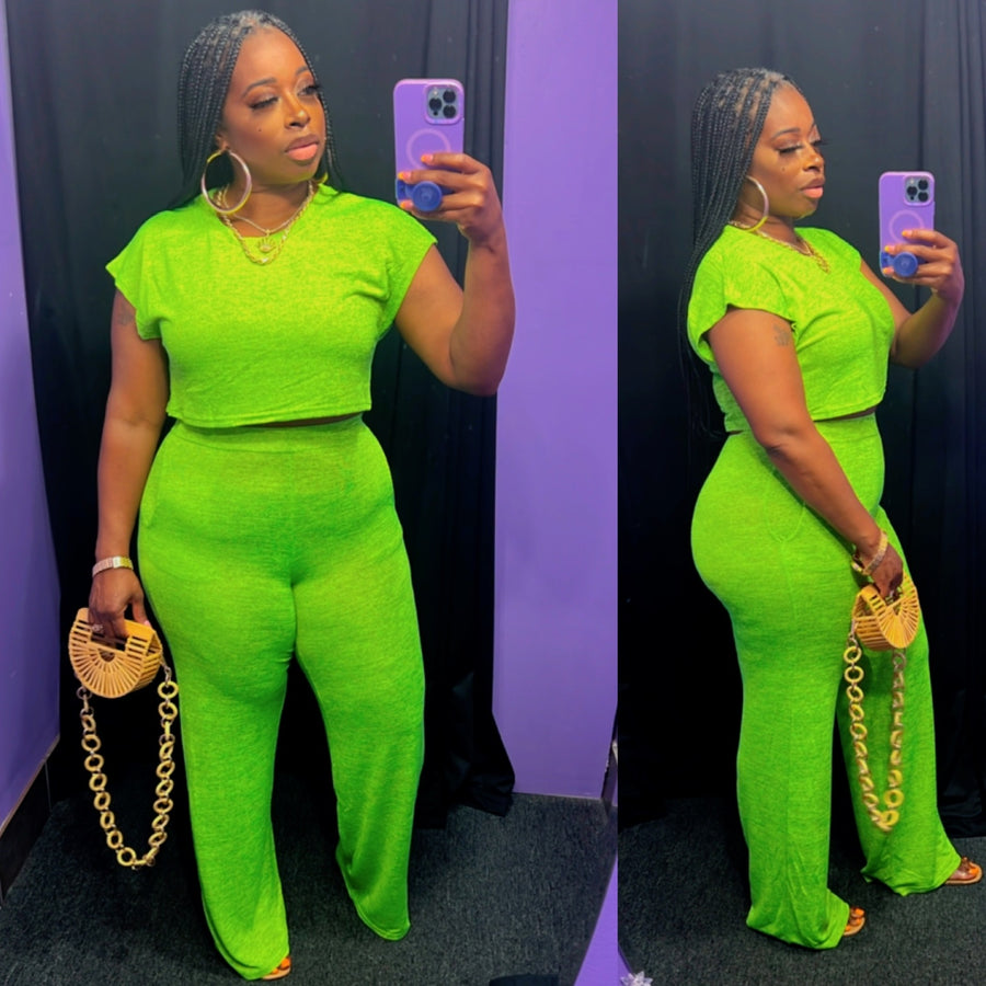 The LARSA Pant Set (Lime)