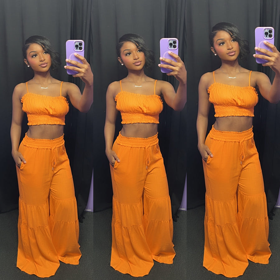 The “Tangie” Smock Set (Orange)