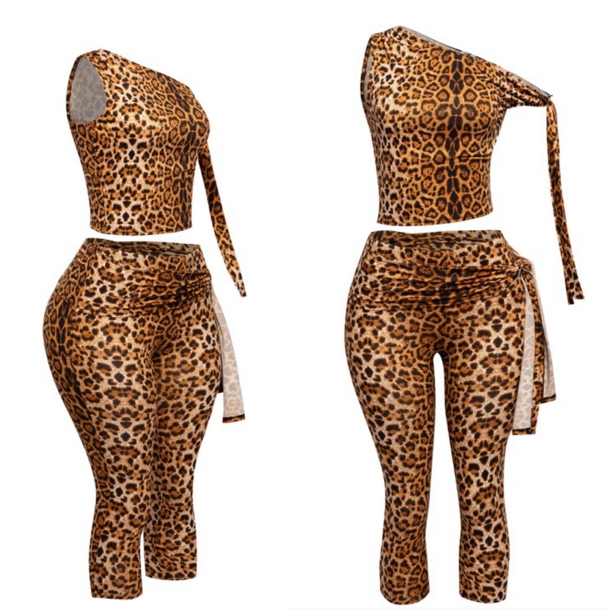 The Markesha Leopard Capri Set