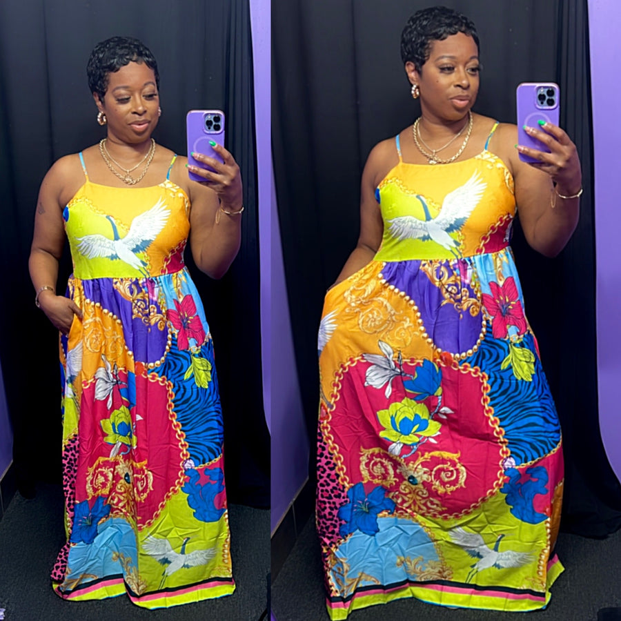 The “Summers in Trinidad” Maxi Dress