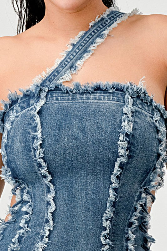 The DEJA VU Denim Dress