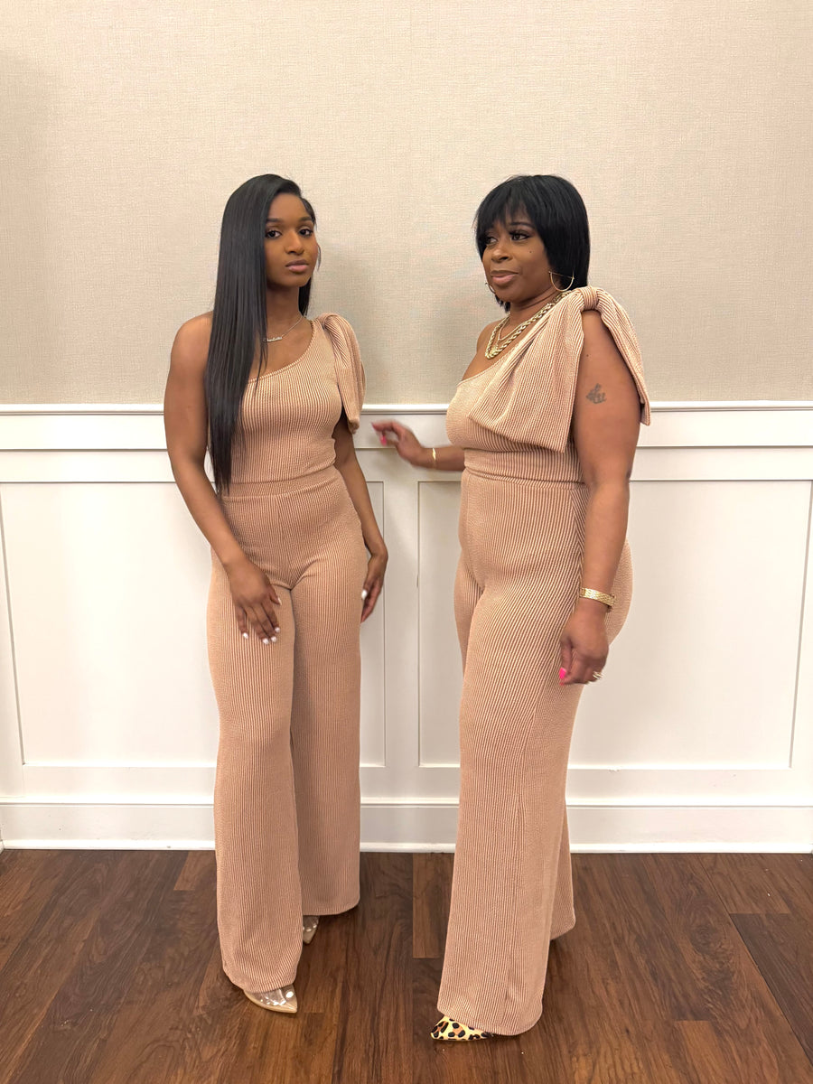 The “Sahara” One Shoulder Jumpsuit (Stretchy)