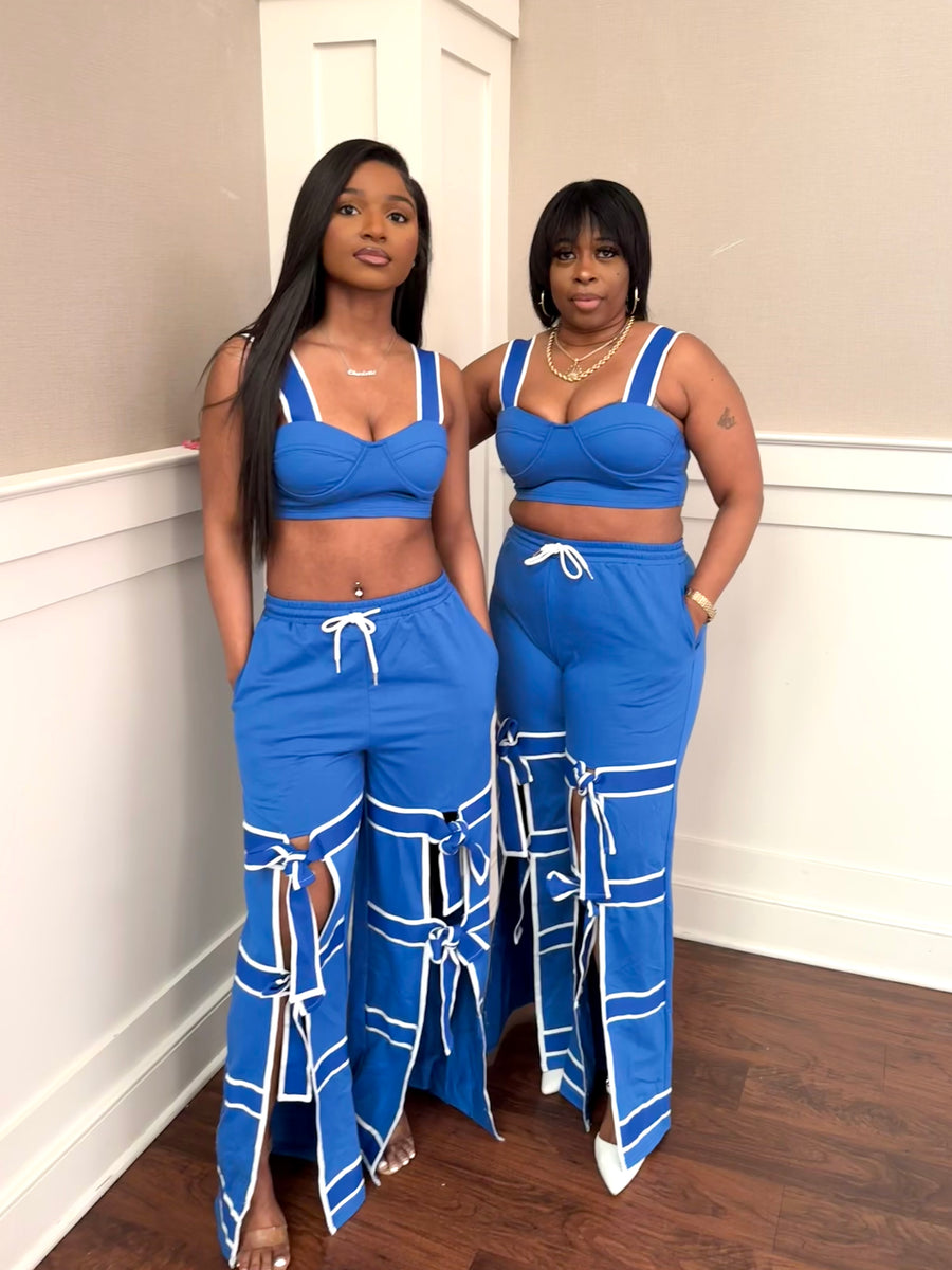 The “Tied Down” Pant Set (Stretchy)