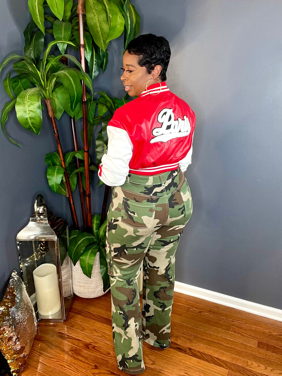 City Girl Patched Cargo Camo’s (Stretchy)