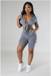 The WEEKEND Short Set (Gray)