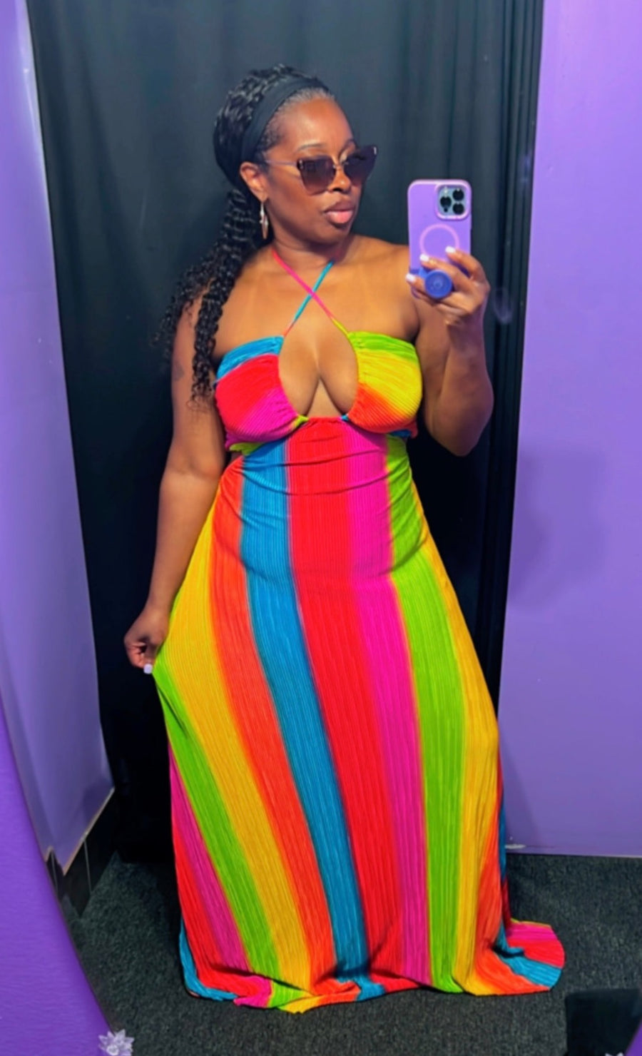 The CARNIVAL Maxi Dress (Rainbow Multi)