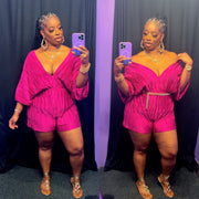 The SAMIRA Romper (Magenta)