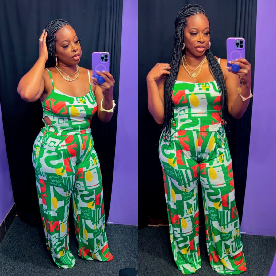 The LONDON GRAFFITI Set (Green/Multi)