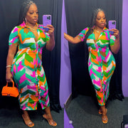The AZORA Abstract Dress (Multi)