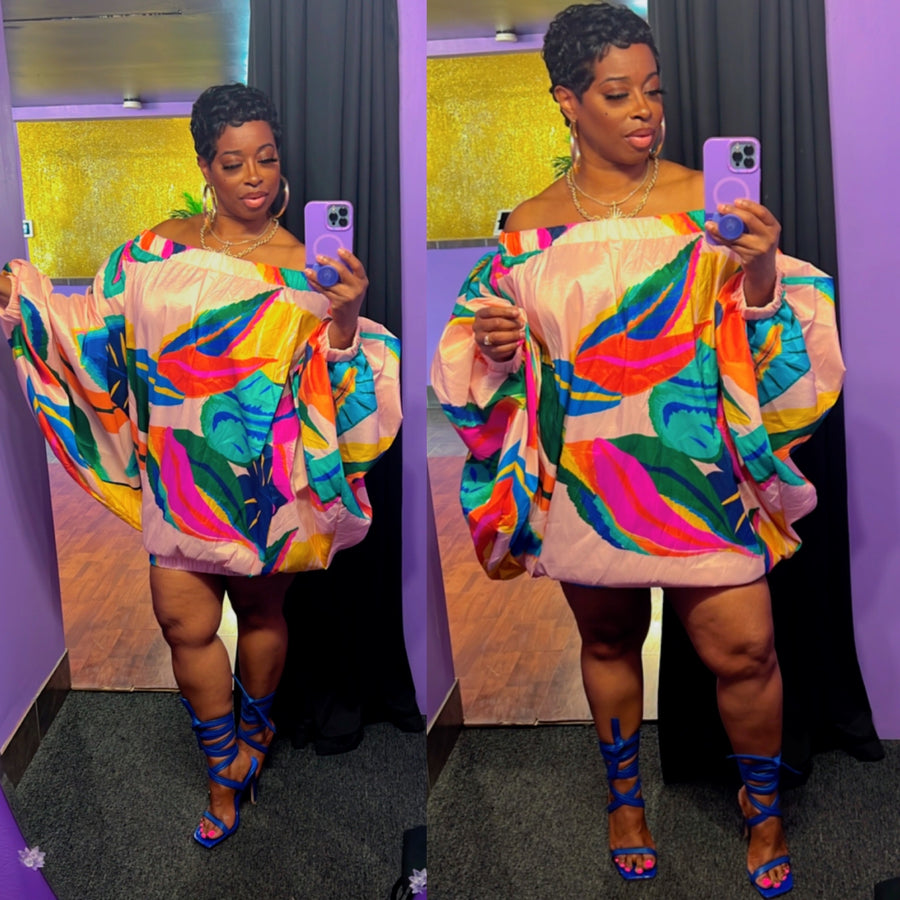 The PARADISE Balloon Dress (Multi)