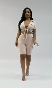 The WEEKEND Short Set (Khaki)