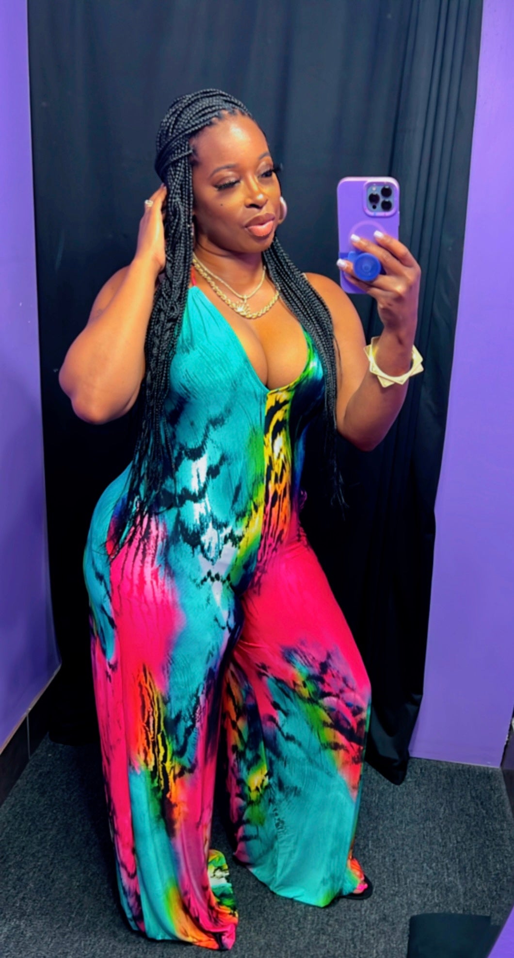 The MAUI Wide Leg Jumpsuit (Multi)