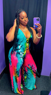 The MAUI Wide Leg Jumpsuit (Multi)