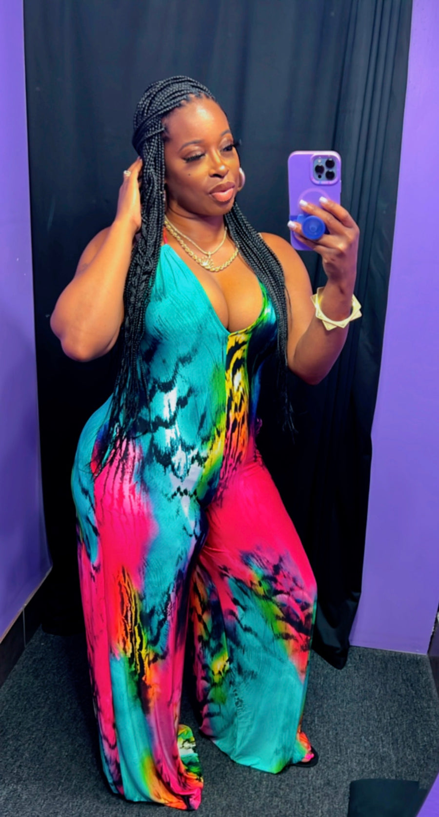 The MAUI Wide Leg Jumpsuit (Multi)