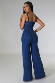The DELILAH Jumpsuit (Med.Denim)
