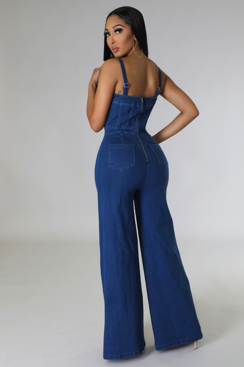 The DELILAH Jumpsuit (Med.Denim)