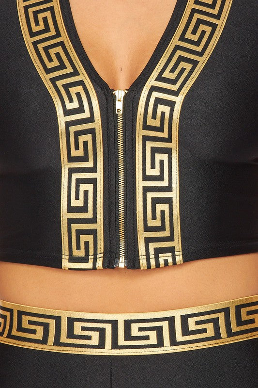 The V-LUXE Leggings Set (Black)