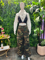 The NO LIMIT Fatigue Cargo Pants (Camo)
