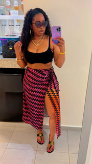 The DUBAI Wrap Skirt (Multi)