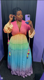 The OMBRÉ Luxxe Maxi Dress (Multi)