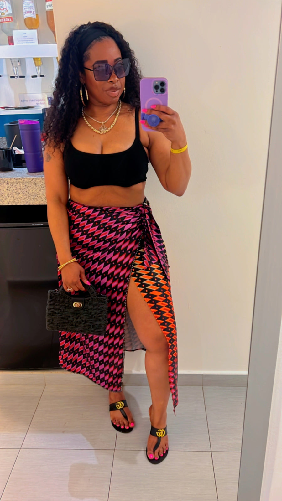 The DUBAI Wrap Skirt (Multi)