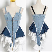 The ROCKELL Denim Vest Shirt (Multi denim)