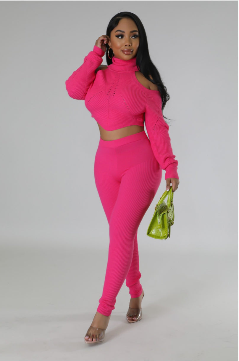 The KIRA Legging Set (Fuchsia)