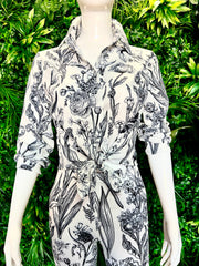 The SHYANN Chiffon Set (Ivory/Black)