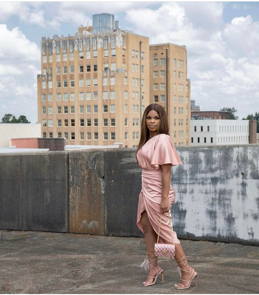 Josephine Draped Single Shoulder MIDI Dress (Mauve)