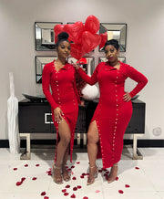 The LOVERS LANE Maxi Dress (Red)