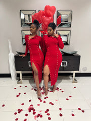 The LOVERS LANE Maxi Dress (Red)