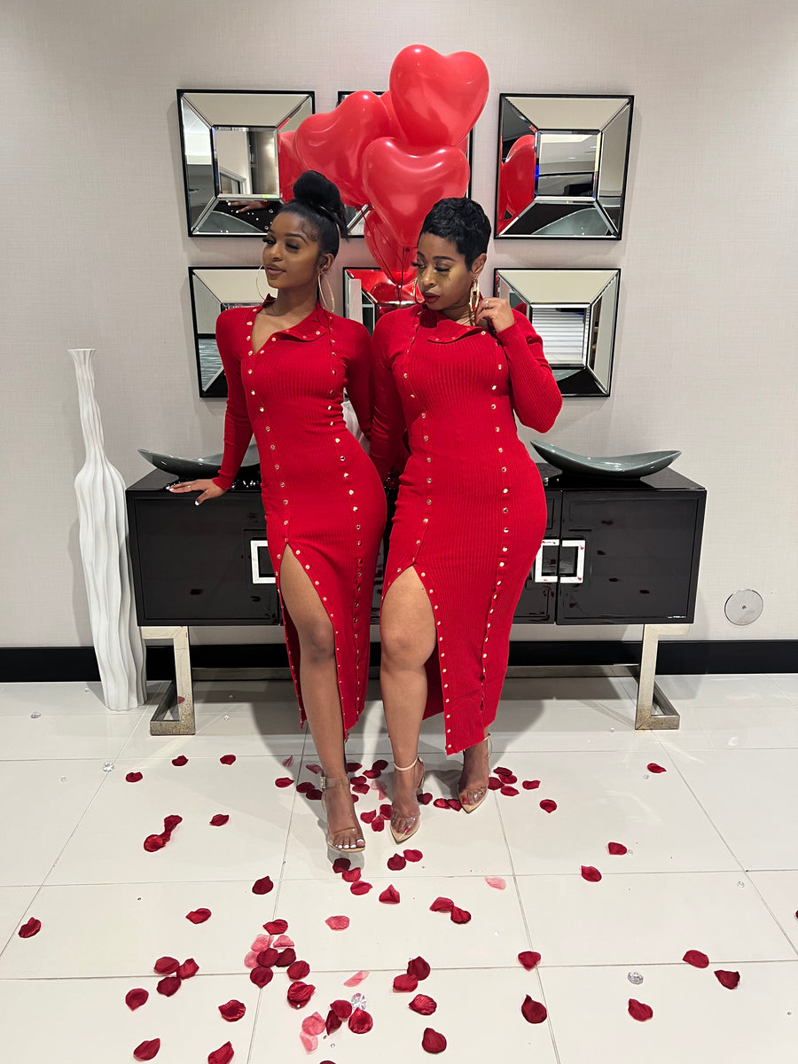 The LOVERS LANE Maxi Dress (Red)