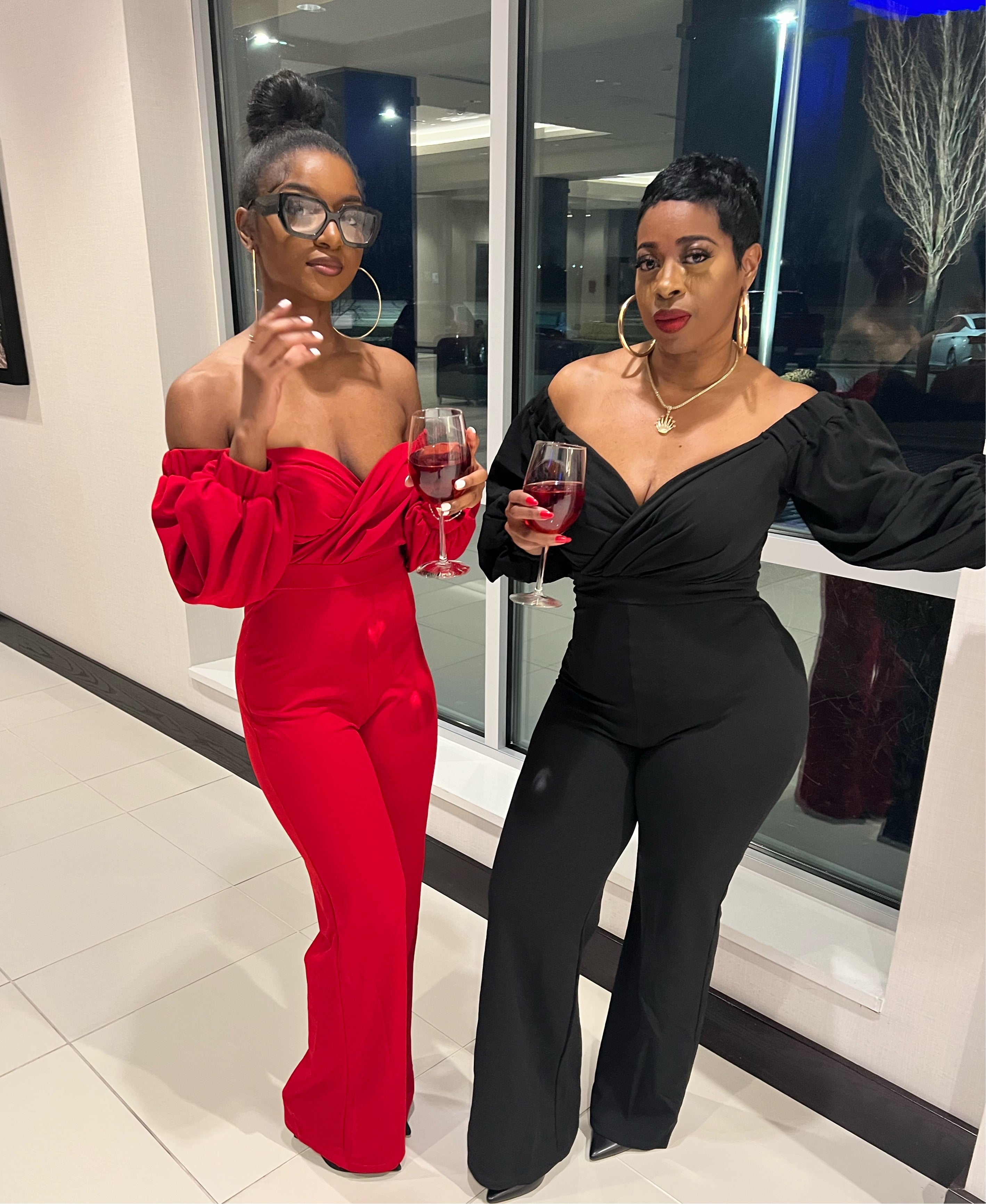 The NOTHING BUT LOVE Jumpsuit (Black OR Red)