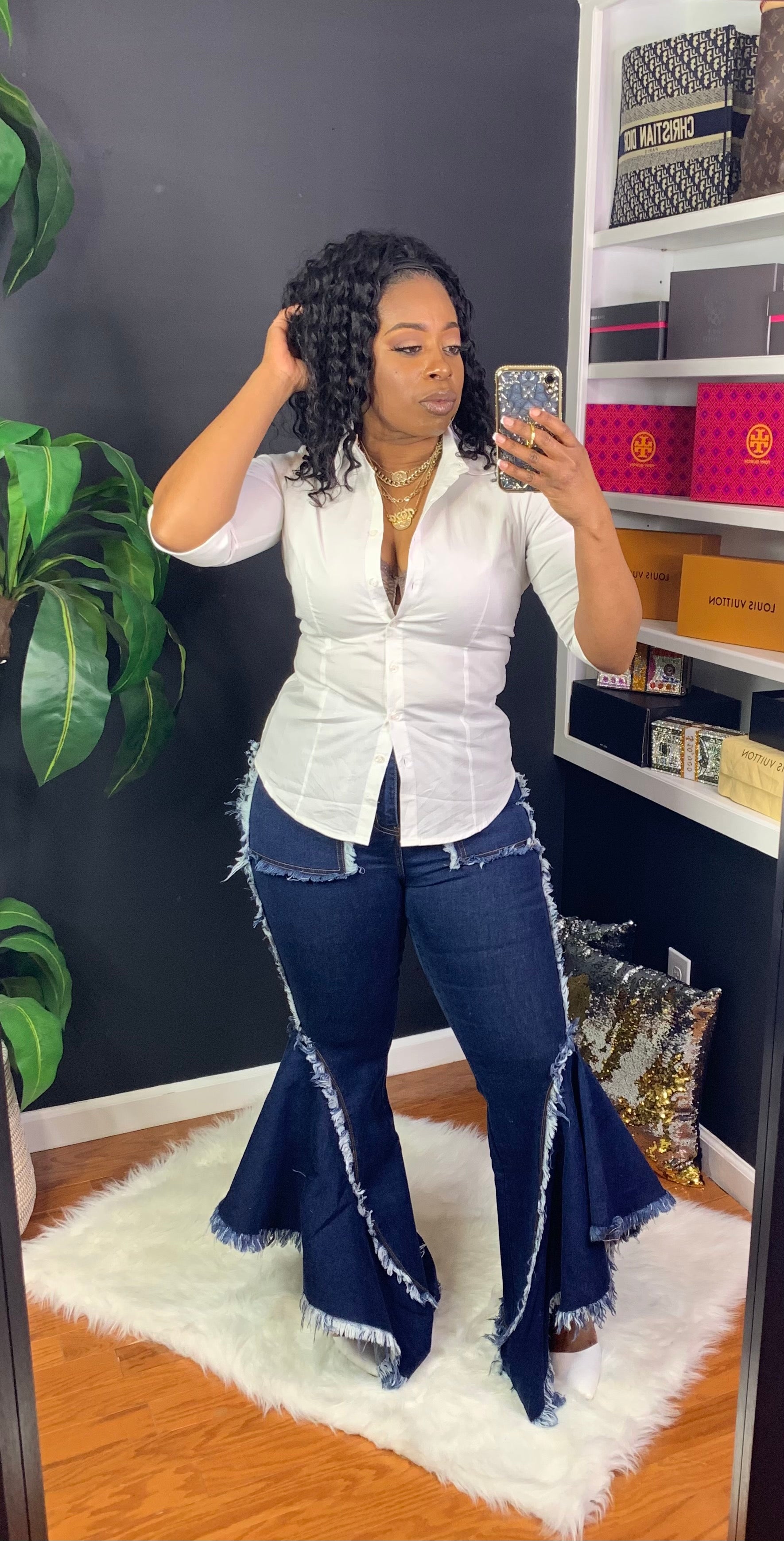 YVONNE Button Down Shirt