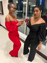 The NOTHING BUT LOVE Jumpsuit (Black OR Red)
