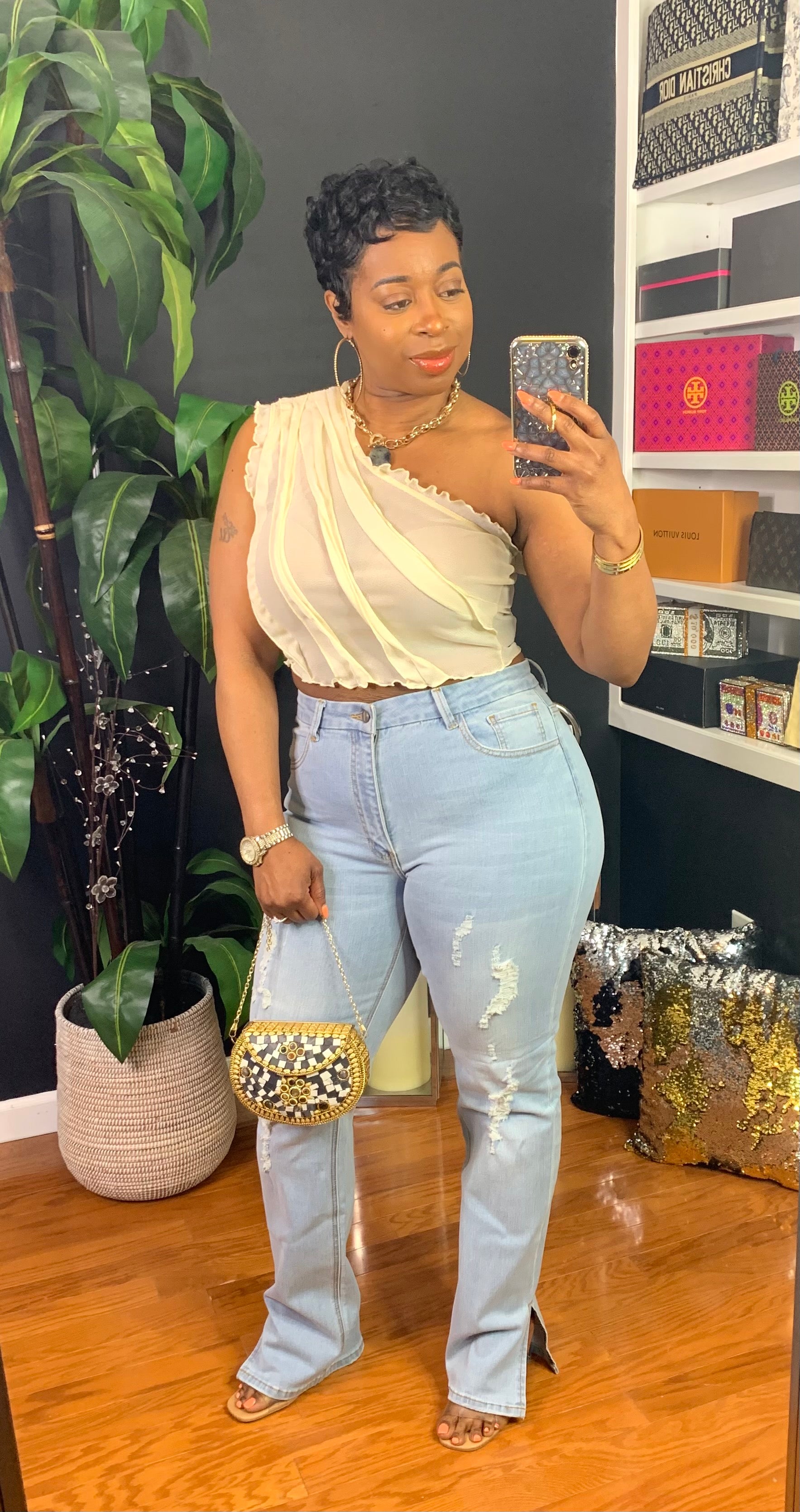 DAISY Ruffle Top (Ivory)