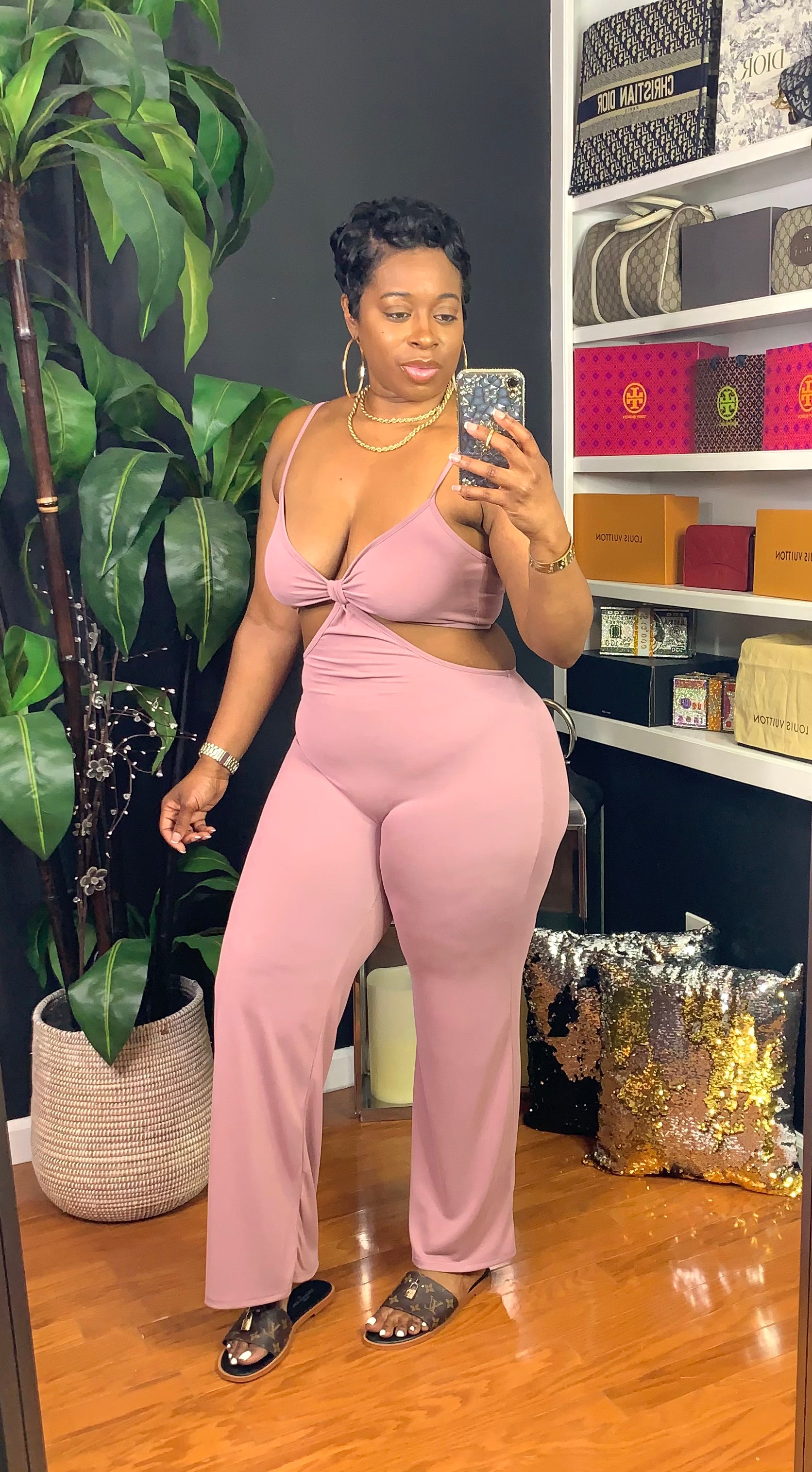 CABANA BAE Jumpsuit (Mauve)