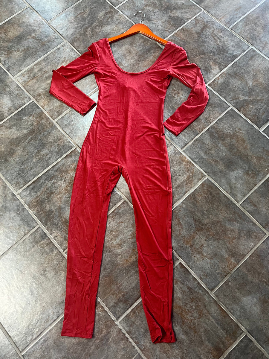 The BEYOND BASIC Bodycon Jumpsuit (Red Wine)