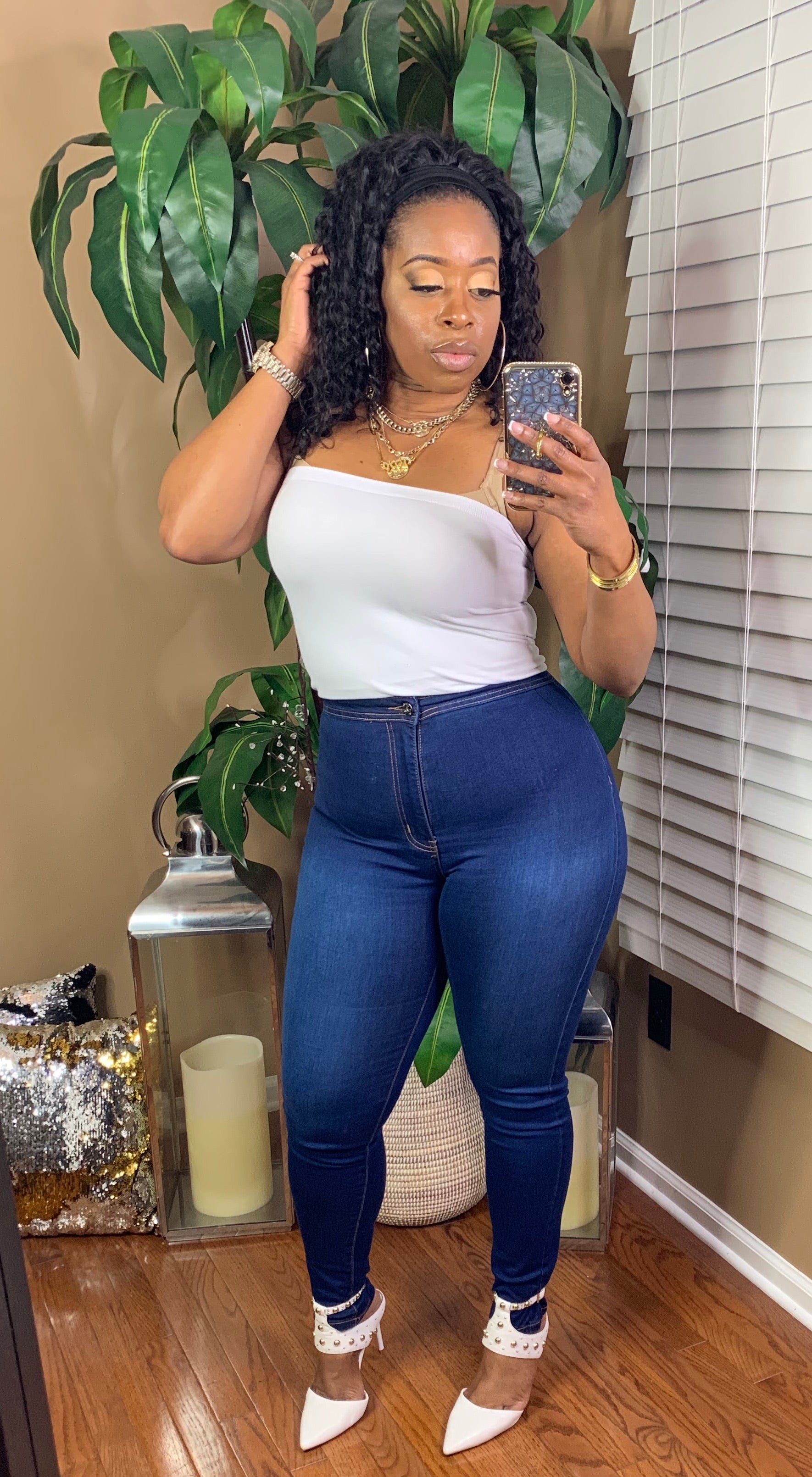BOBBIE STRETCH Skinny Jeans (Dk.Blue)