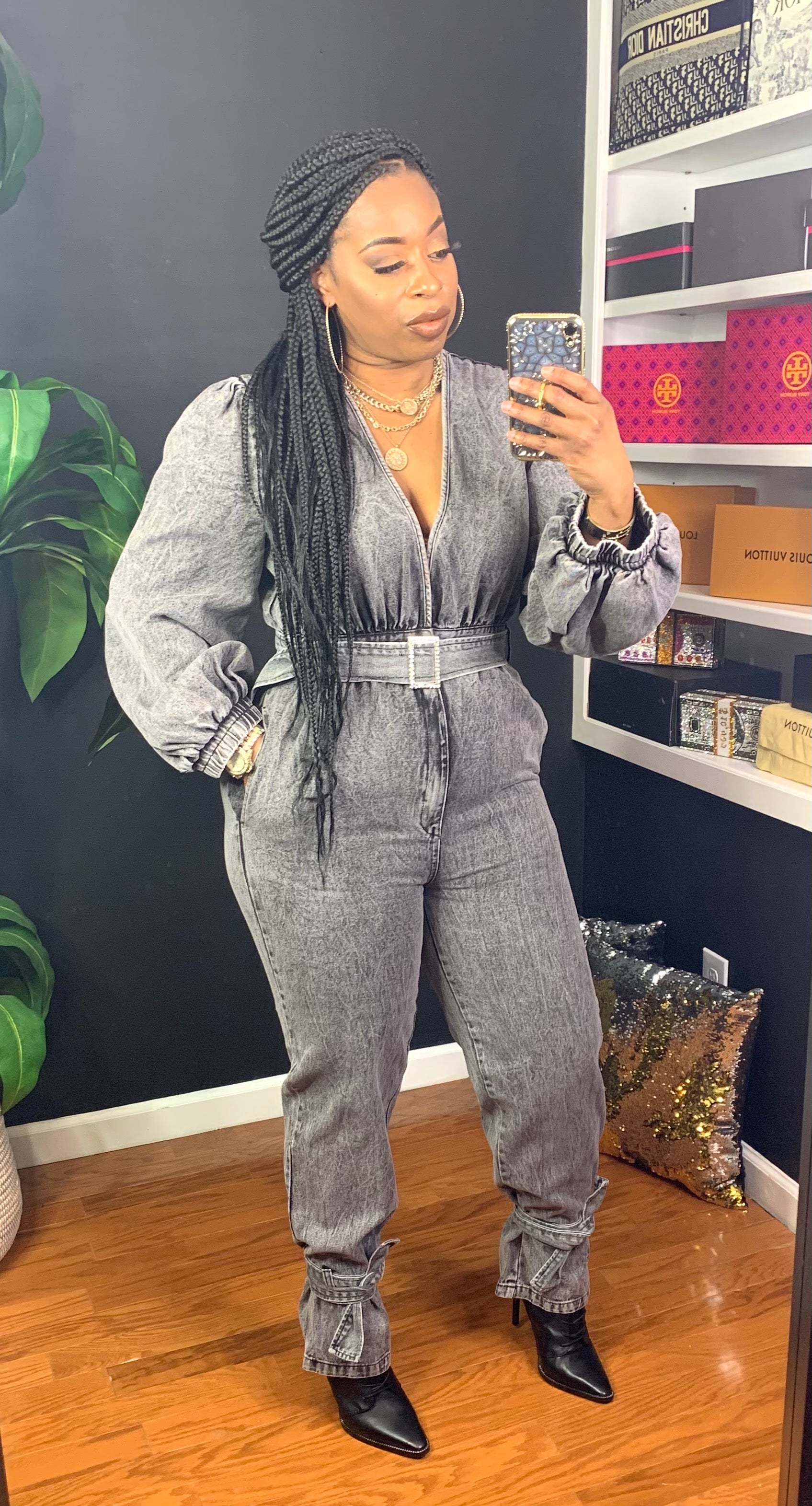 DARNELLE Jumpsuit (Mineral Wash Black)
