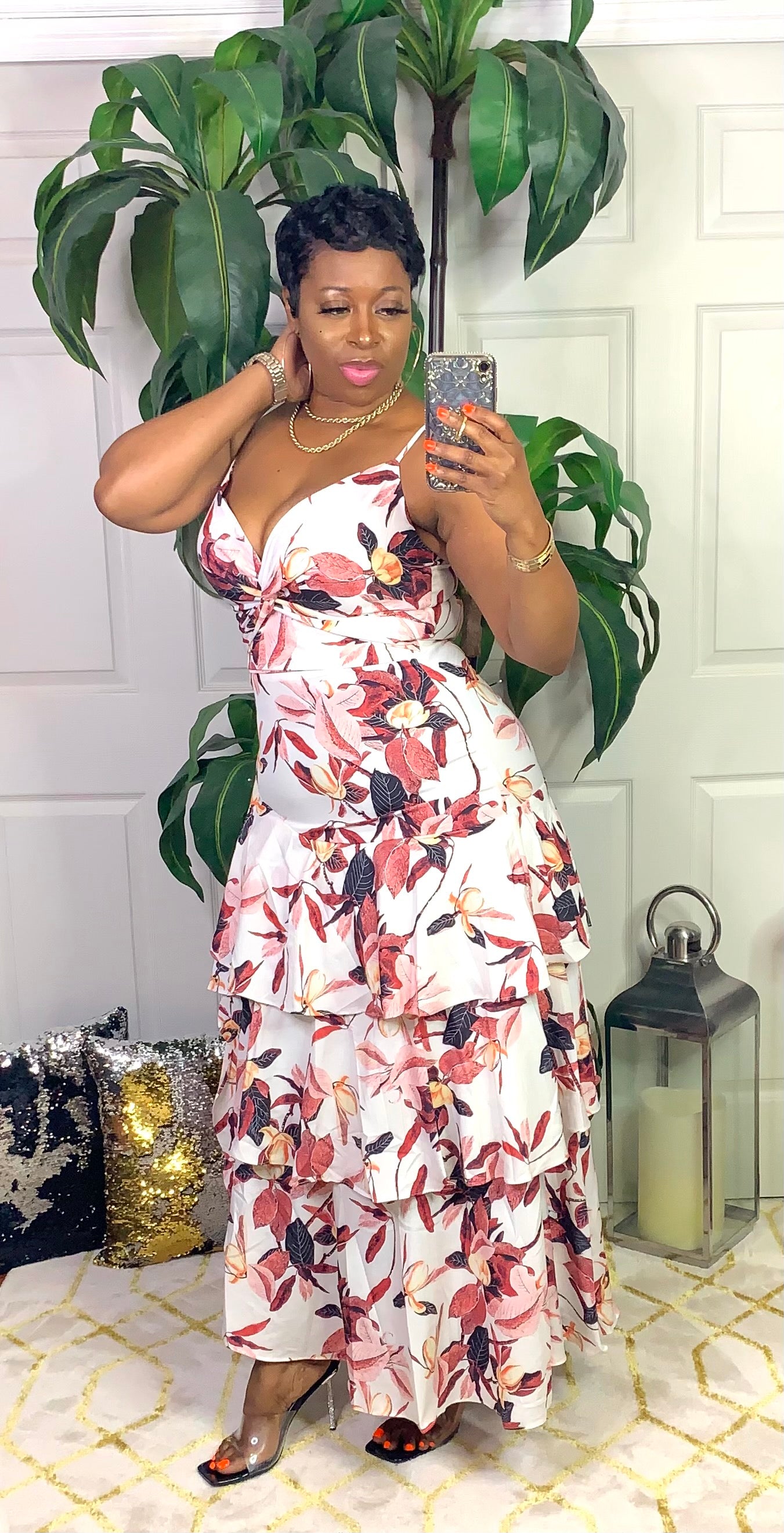 CHIQUITA Skirt Set (White/Multi)