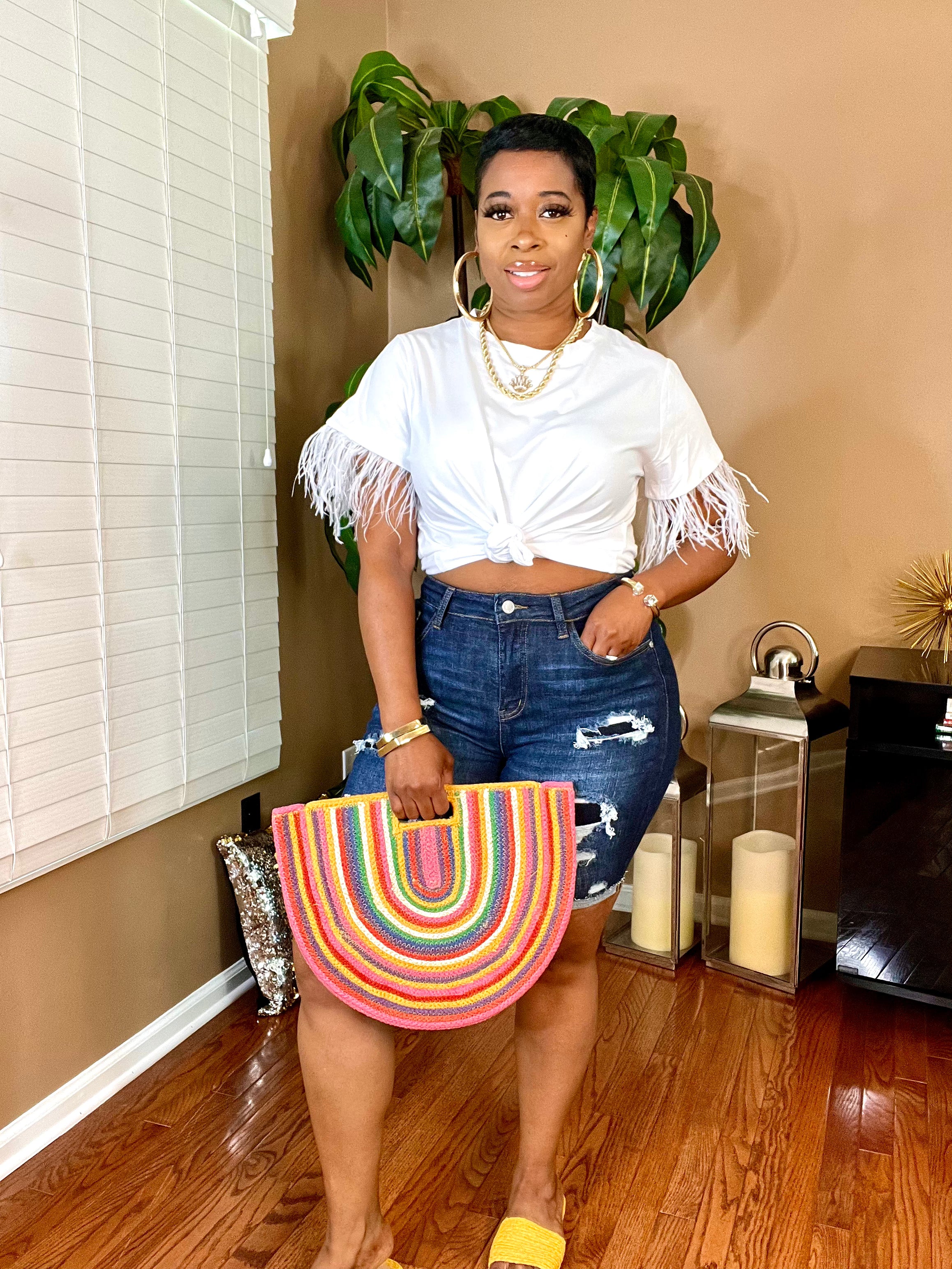 The “INDIA” Rope Tote Bag (Multi)