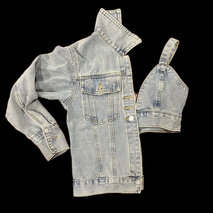 The NAOMI Denim Bra Jacket (Lt.Denim)