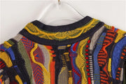 The NOTORIOUS Vintage Cardigan Sweater (Navy/Multi) | "PRE-ORDER"
