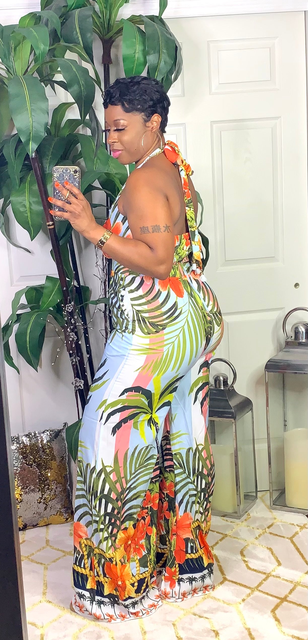 MALDIVES Halter Jumpsuit (Multi)