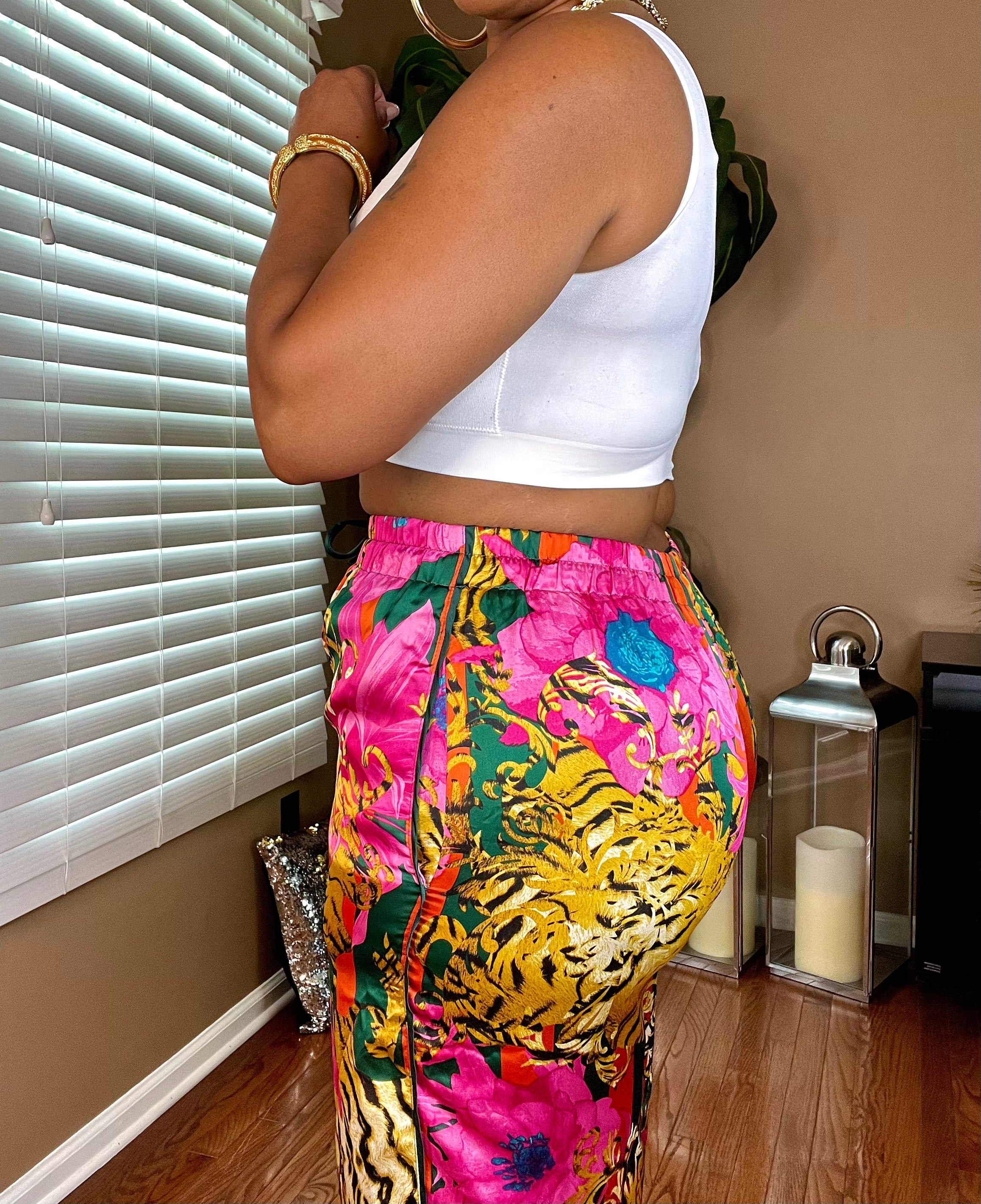 The “MICATO” Palazzo Pants (Pink/Multi)