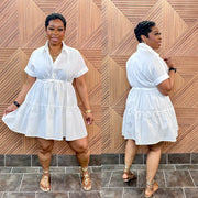 Simply Chic Dress (White)