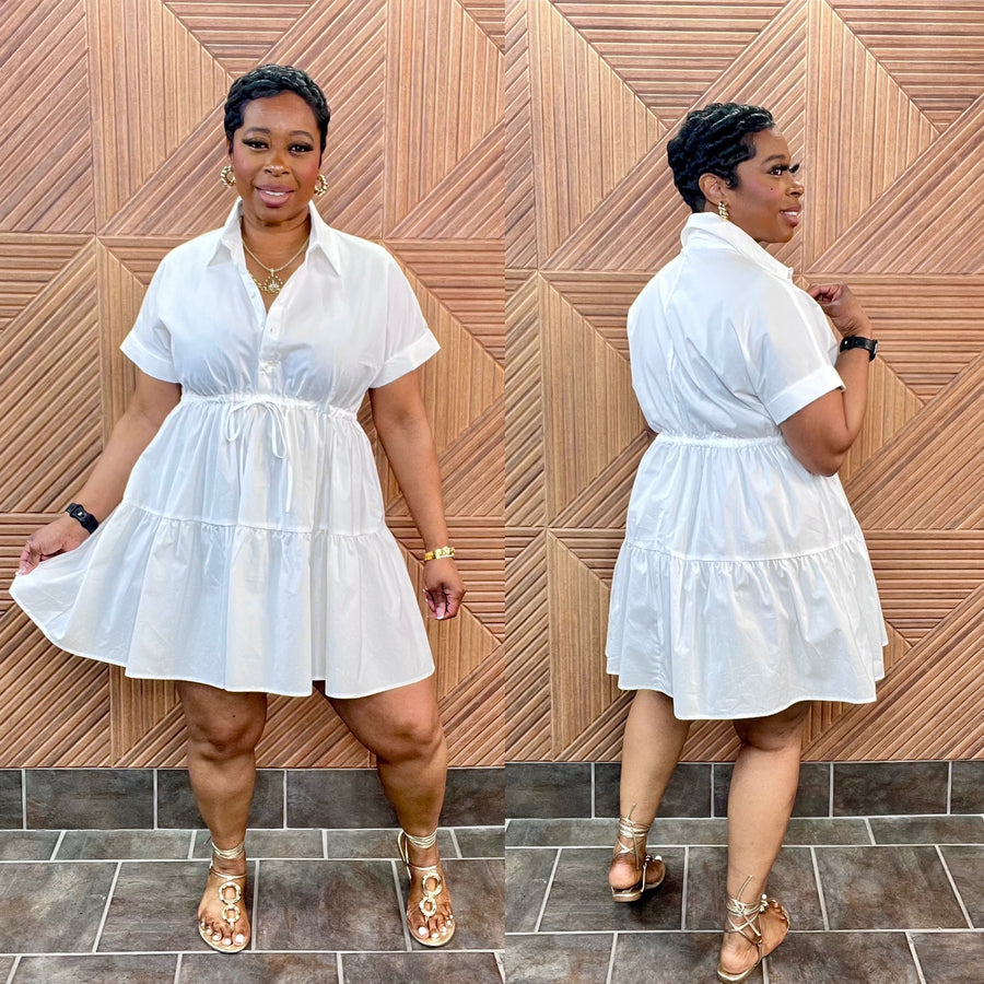 Simply Chic Dress (White)